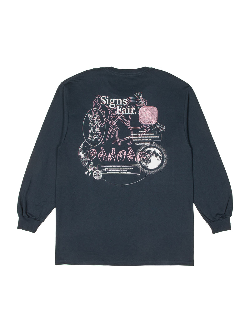 Signs Fair-y Long Sleeve Shirt Navy